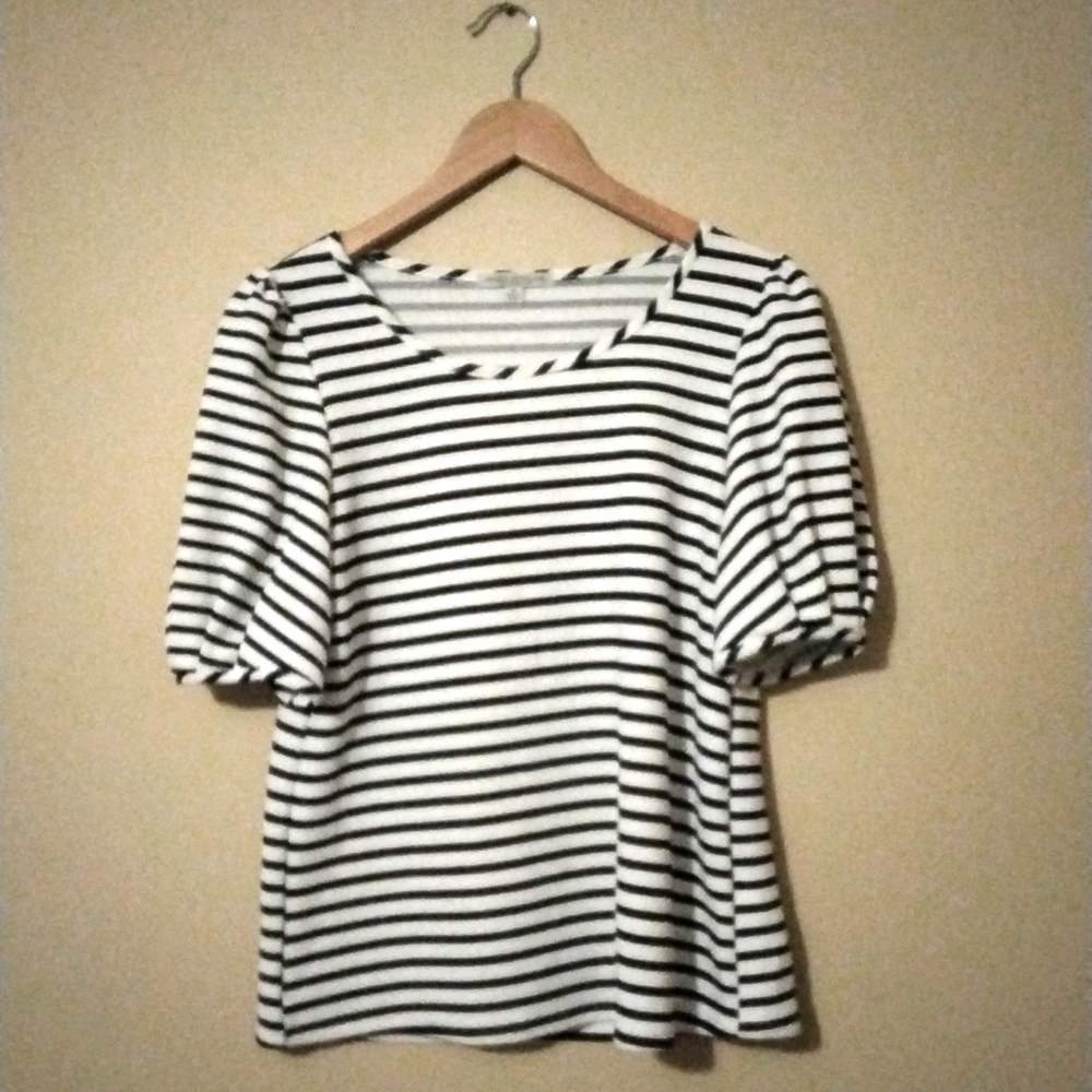 Blue striped shirt